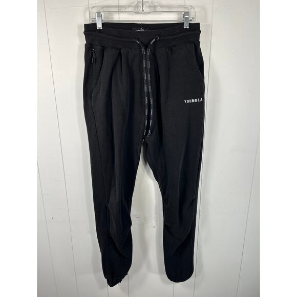 YoungLA Men's Black Size Large Sweatpants Joggers. - Picture 1 of 5